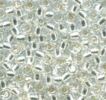 Rocailles 15/0 1,5mm Weiß, Crerme, Crystal