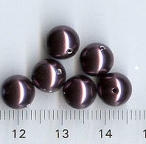 Swarovski, Burgundy, 8 mm
