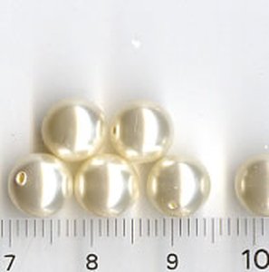 8 mm Swarovski Glaswachsperlen Cream