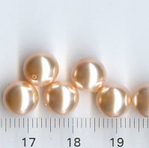Swarovski, Peach, 10 mm