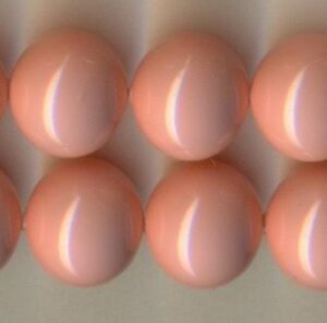 10 mm Swarovski Glaswachsperlen Pink Coral