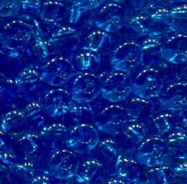 4mm Rocailles Blau Transparent 60150