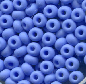 4 mm Rocailles Matt Opak Hellblau 33020