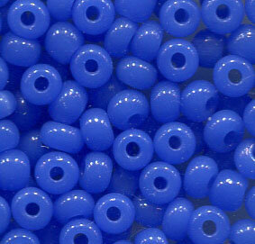 4mm Rocailles Opak Blau 32010
