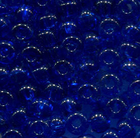 4 mm Rocailles Dunkelblau Transparent 60300