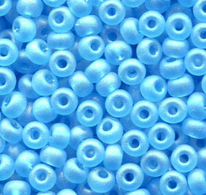 4mm Rocailles Türkisblau Matt Rainbow 61010