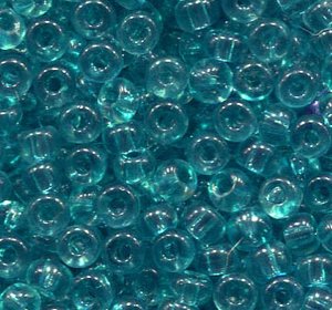 4 mm Rocailles Crystal Oceanblue, Solgel Dyed 01165