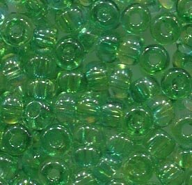 4mm Rocailles Grün mehrfarbig 4m010