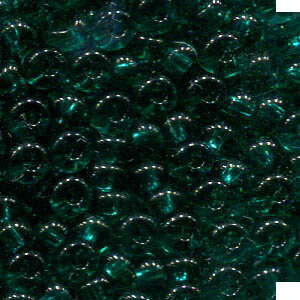 4mm Rocailles Petrol Transparent 50710