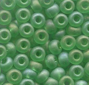 4mm Rocailles Grün Matt Rainbow 51220