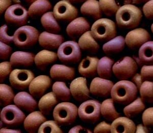 4mm Rocailles Opak Rot Rainbow Matt 14600