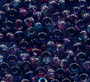 4mm Rocailles Violet Mehrfarbig 4m021