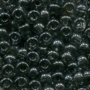 4mm Rocailles Grau Lüsternd Transparent 48049