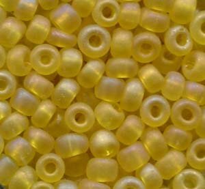 4mm Rocailles Gelb  Matt Leicht Rainbow  81010