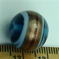 16mm Glasperlen Türkis