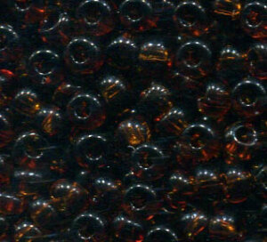 4mm Rocailles Braun Transparent 10110