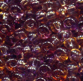 4mm Rocailles Braun-Violet Mehrfarbig 4m007