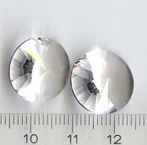 16mm Rivoli Swarovski Crystal Transparent