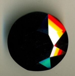 27mm Rivoli Jet Hematite
