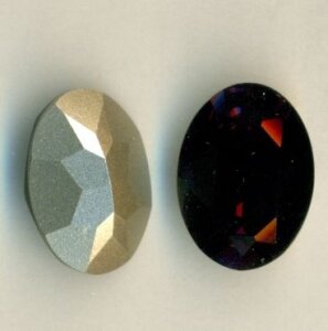 Swarovski Oval Dark Indigo