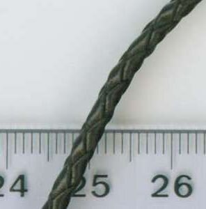 Lederband geflochten Braun