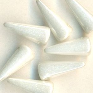 5 x 13 mm Spike-Beads CHALK WHITE LUSTER  03000/14400
