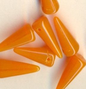 5 x 13 mm Spike-Beads Orange