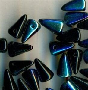 5 x 8 mm Spike-Beads Jet ( Schwarz ) AB