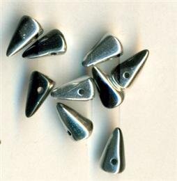 5 x 8 mm Spike-Beads JET LABRADOR 23980/27001