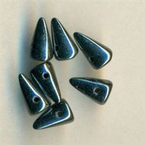 5 x 8 mm Spike-Beads JET HEMATITE 23980/14400