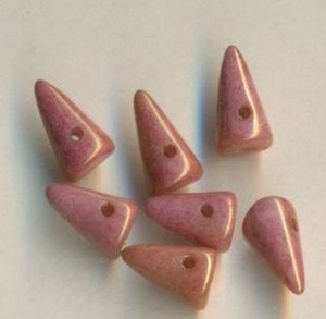 5 x 8 mm Spike-Beads Chalk Gold Lsternd