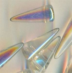 7 x 17 mm Spike-Beads Crystal AB