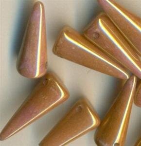 7 x 17 mm Spike-Beads Chalk Rot Lüsternd