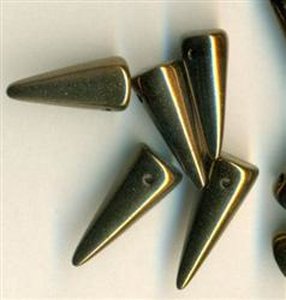 7 x 17 mm Spike-Beads Bronze