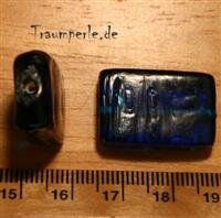 Glasperlen Rechteck Blau