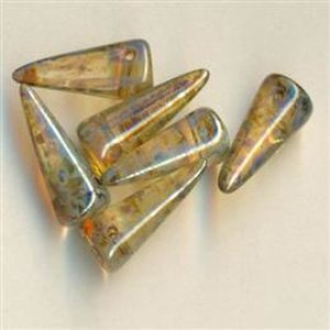 7 x 17 mm Spike-Beads Crystal Picasso