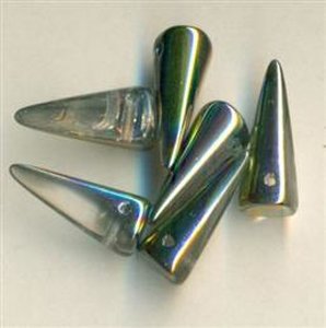 7 x 17 mm Spike-Beads Crystal Vitrail