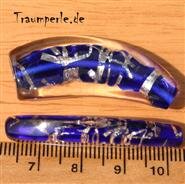 Glasperle Klar- Blau