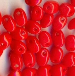 Solo-Perlen Opak Rot