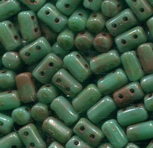 Rulla-Beads TURQUOISE GREEN TRAVERTIN DARK 63130/86805