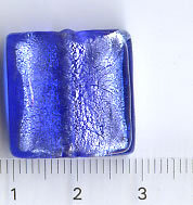 Glasperlen Quadrat Dunkelblau