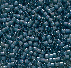 11/0 Delica Lumious Inside Dusty Blue 2054