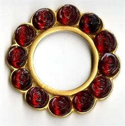 Strass-Blume Rot  Str41*