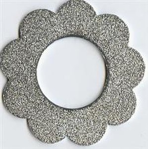 Aluminium Hellblau Blume A8-9