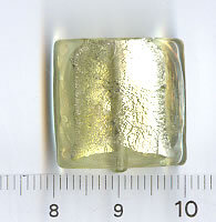 Glasperlen Quadrat Olive