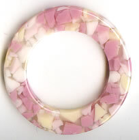 Kunststoffteil Rosa-Weiß K185