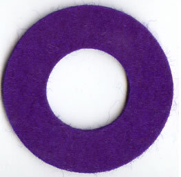 Filzscheibe Dunkelviolett  F15
