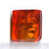 Glasperlen Quadrat Rot