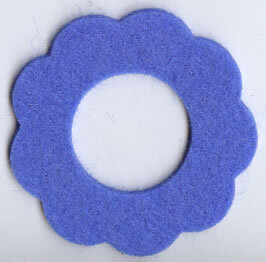Filzscheibe Marineblau  F 68