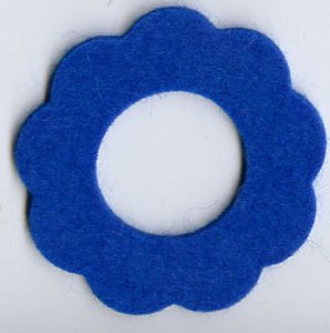 Filzscheibe Mittelblau F53